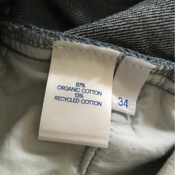 Raey Line Organic-cotton Straight leg Jeans Mens size 34 - Picture 11 of 11